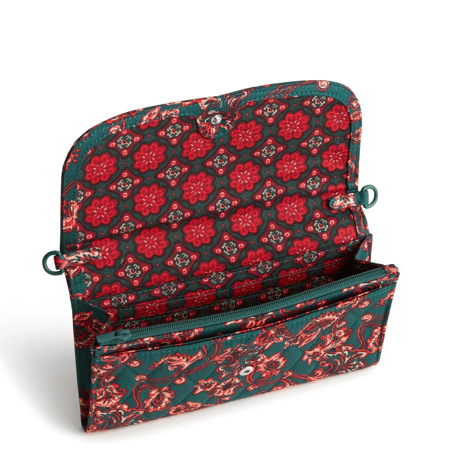 Vera Bradley Wildwood Wallet Crossbody - Premium Cotton 2 Vera Bradley Wildwood Wallet Crossbody - Premium Cotton - Image 2