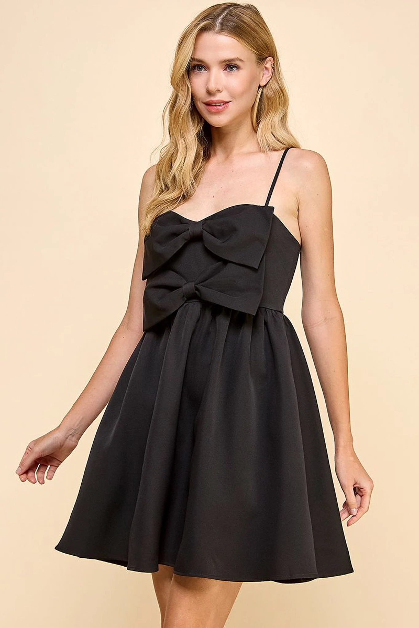 Angela Sleeveless Bow Dress 1 Angela Sleeveless Bow Dress