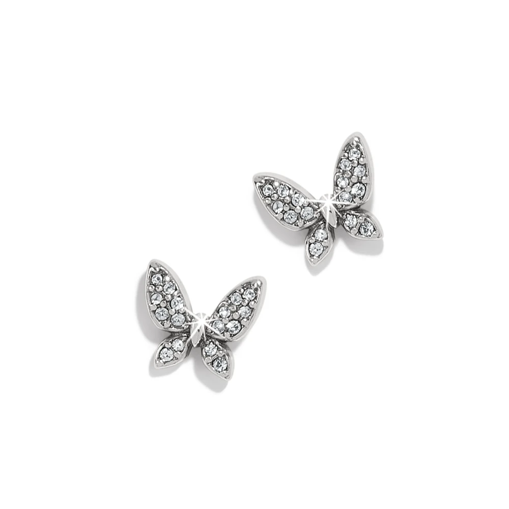 Enchanting Butterfly Post Earrings - Silver 1 Enchanting Butterfly Post Earrings - Silver