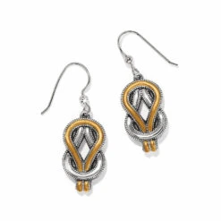 Interlok Harmony Two Tone French Wire Earrings