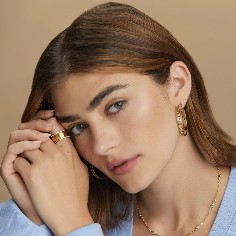 Meridian Geo Band Ring 3 Meridian Geo Band Ring - Image 3