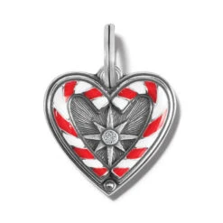 Candycane Sweetheart Charm