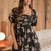 Fallon Puff Sleeve Dress