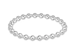 Classic Grateful Pattern 5mm Bead Bracelet - Sterling