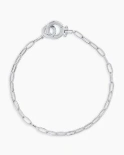Parker Mini Bracelet -Occasionally Yours Gifts Gorjana Parker Mini Bracelet Silver Plated 01