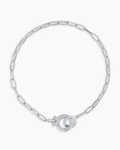 Parker Mini Bracelet -Occasionally Yours Gifts Gorjana Parker Mini Bracelet Silver Plated 02