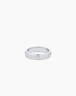 Asher Ring 6 Asher Ring -Occasionally Yours Gifts Gorjana Rhodium Asher Ring 01