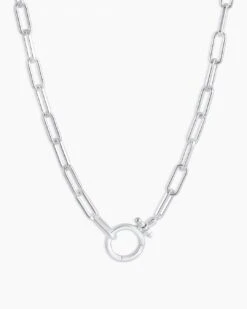 Parker Necklace -Occasionally Yours Gifts Gorjana Silver Plated Parker Necklace 01