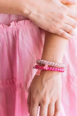 I Pink I Can - Large Hair Tie Pack 8 I Pink I Can - Large Hair Tie Pack -Occasionally Yours Gifts I Pink Large 4 1