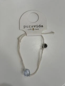 Sea Through You Shell Charm Bracelet Blue