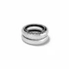 Inner Circle Silver Double Ring