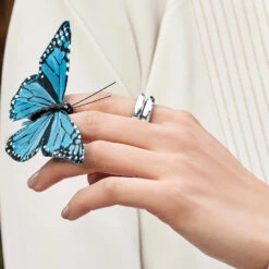 Inner Circle Silver Double Ring -Occasionally Yours Gifts Inner Circle Silver Double Ring 2