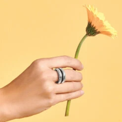 Inner Circle Silver Double Ring -Occasionally Yours Gifts Inner Circle Silver Double Ring 3