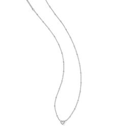Mini Ari Heart Satellite Short Pendant Necklace -Occasionally Yours Gifts Kendra Scott Mini Ari Heart Necklce 08