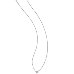 Mini Ari Heart Satellite Short Pendant Necklace -Occasionally Yours Gifts Kendra Scott Mini Ari Heart Necklce 10