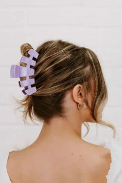 Lilac You - Large Hair Clip 7 Lilac You - Large Hair Clip -Occasionally Yours Gifts Lilac Large 4 1