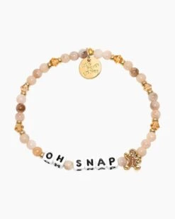 Oh Snap Gingerbread Beaded Bracelet - S/M