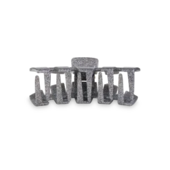 Silver Glitter - Medium Hair Clip 5 Silver Glitter - Medium Hair Clip -Occasionally Yours Gifts Silver Glitter 3 1