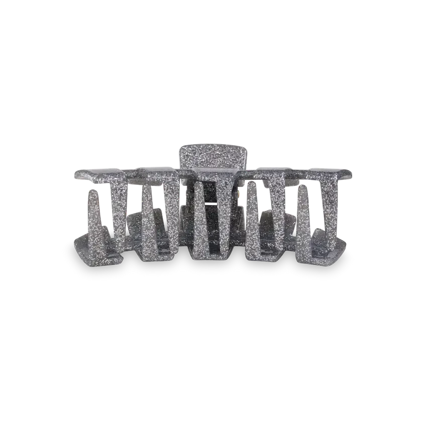 Silver Glitter - Medium Hair Clip 3 Silver Glitter - Medium Hair Clip - Image 3