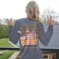 Book Long Sleeve Tee -Occasionally Yours Gifts Simply Southern Book T Shirt 03