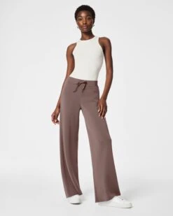 Spanx Airessentials Wide Leg Pant -Occasionally Yours Gifts Spanx Airessentials Wide Leg Pant Smoke 1