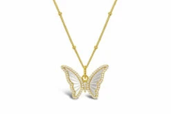 Spread Your Wings Butterfly - Gold Necklace