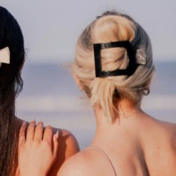 Large Square Flat Hair Clip 19 Large Square Flat Hair Clip -Occasionally Yours Gifts TELETIES jet black large flat square clip large hair clip 04