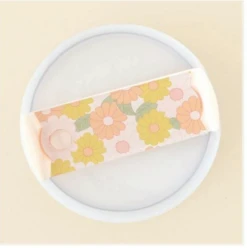 Tumbler Lid Tag (Daisy Craze) -Occasionally Yours Gifts The Darling Effect Tumbler Lid Tag Daisy Craze Peach
