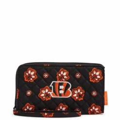 Vera Bradley NFL RFID Front Zip Wristlet -Occasionally Yours Gifts Vera Bradley NFL Wallet Cincinnati Bengals 3889217674 V1