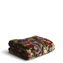 Vera Bradley Oversized Throw Blanket -Occasionally Yours Gifts Vera Bradley Oversized Throw Blanket Midnight Garden Paisley 01