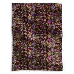 Vera Bradley Oversized Throw Blanket -Occasionally Yours Gifts Vera Bradley Oversized Throw Blanket Midnight Garden Paisley 02