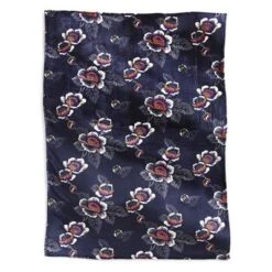 Vera Bradley Oversized Throw Blanket -Occasionally Yours Gifts Vera Bradley Oversized Throw Blanket Midnight Seurat Floral 02