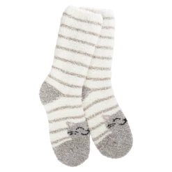 Knit Pickin Crew Socks - Cat Stripe