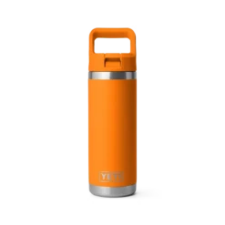Yeti Rambler 18 Oz Water Bottle With Straw Cap -Occasionally Yours Gifts YETI 18 oz Water Bottle King Crab Orange 01