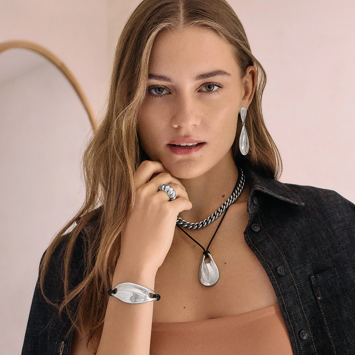 Cascade Drop Post Drop Earrings 4 Cascade Drop Post Drop Earrings - Image 4