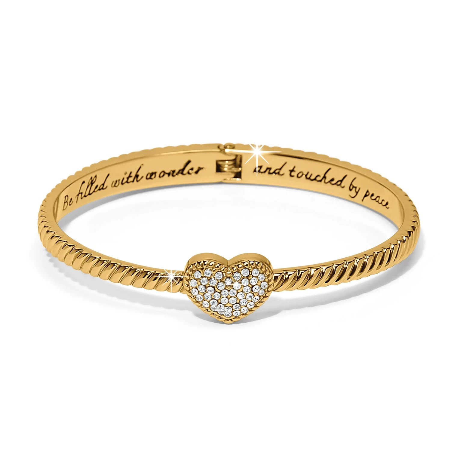 Celestia Heart Hinged Bangle 2 Celestia Heart Hinged Bangle - Image 2