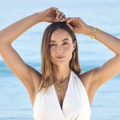 Contempo Medallion Heart Necklace -Occasionally Yours Gifts brighton contempo medallion heart necklace gold 4