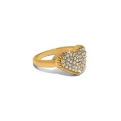 Illumina Celeste Heart Ring -Occasionally Yours Gifts brighton illumina celeste heart ring gold 3