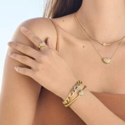 Illumina Celeste Heart Ring -Occasionally Yours Gifts brighton illumina celeste heart ring gold 5