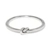 Interlok Single Knot Hinged Bangle - Silver