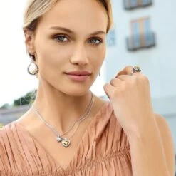 Pretty Tough Bold Heart Two Tone Ring -Occasionally Yours Gifts brighton pretty tough bold heart two tone ring 6