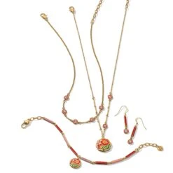 Sydney Poppy Short Necklace 9 Sydney Poppy Short Necklace -Occasionally Yours Gifts brighton sydney poppy short necklace gold 4