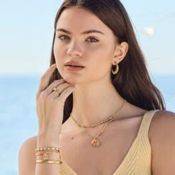 Sydney Poppy Short Necklace 10 Sydney Poppy Short Necklace -Occasionally Yours Gifts brighton sydney poppy short necklace gold 5