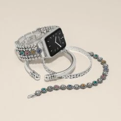 Twinkle Link Multi Watch Band -Occasionally Yours Gifts brighton twinkle link multi watch band silver 3