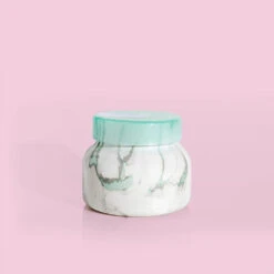 Petite Jar Marble Coconut - 8 Oz 5 Petite Jar Marble Coconut - 8 Oz -Occasionally Yours Gifts capri blue petite jar marble coconut 1