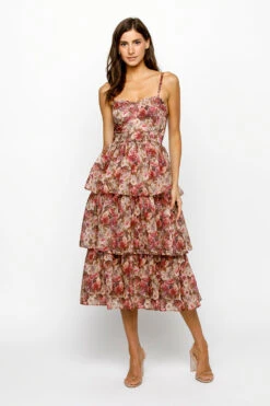 Angelique Floral Midi Dress