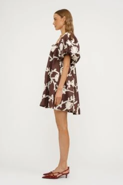 Maddy Dress -Occasionally Yours Gifts dm maddy dress brown 3
