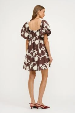 Maddy Dress -Occasionally Yours Gifts dm maddy dress brown 4