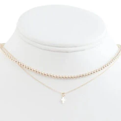 15" Choker Classic Gold 3mm Bead -Occasionally Yours Gifts enewton 15 choker classic gold 3mm bead 3