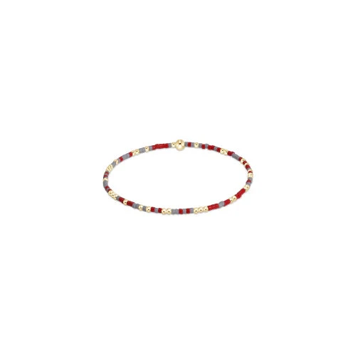 Gameday Hope Unwritten Bracelet - Grey Bright Red 1 Gameday Hope Unwritten Bracelet - Grey Bright Red